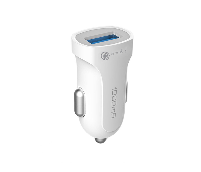 iends IE-AD621 Single Port Car Charger with Micro USB Cable - White - Zoom Image 3