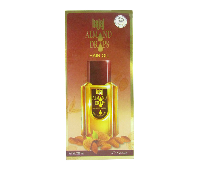 Bajaj Almond Drops Non Sticky Hair Oil - 200 ml - Zoom Image 1