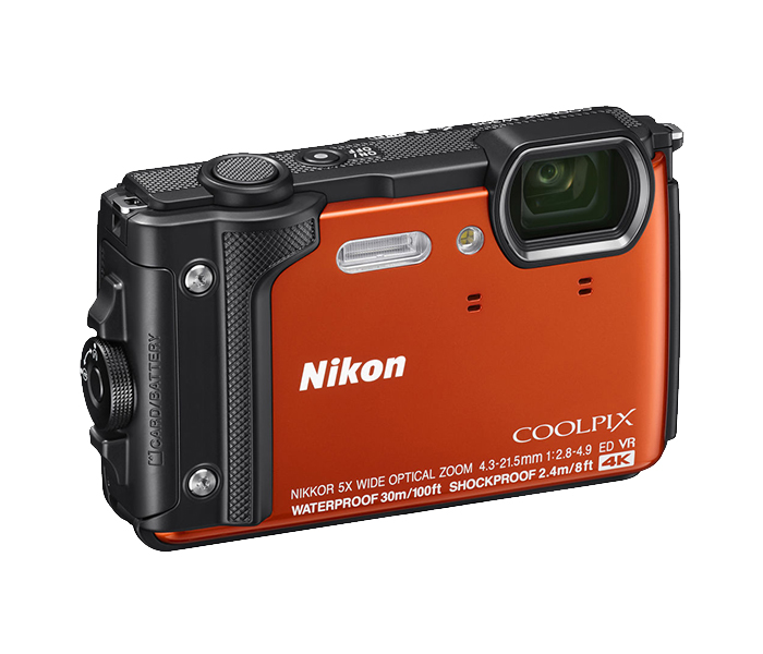 Nikon W300 Coolpix 16MP Waterproof Digital Camera - Orange - Zoom Image 2