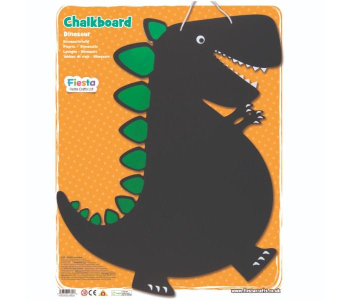 Fiesta Crafts W-0221 Dinosaur Chalkboard Wall Hanging Assorted - Zoom Image 1