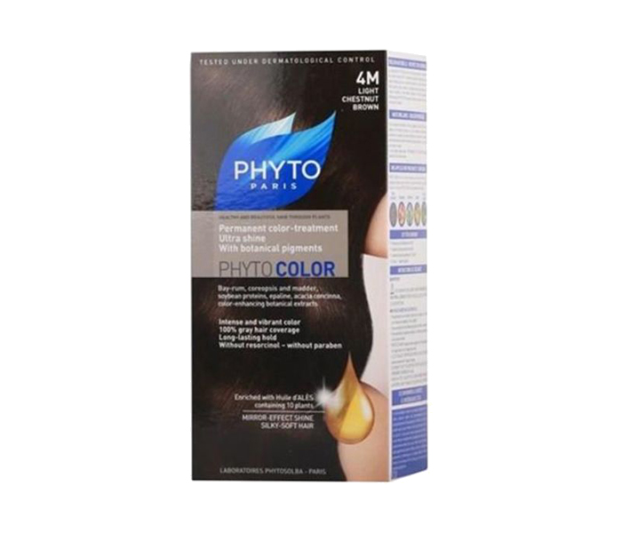 Phyto N11921049A Phytocolor Hair Colour Cream - 4M Light Chestnut Brown - Zoom Image