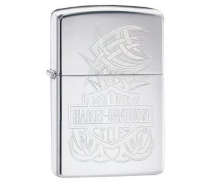 Zippo 29500 250 Harley Davidson Lighter Silver - Zoom Image