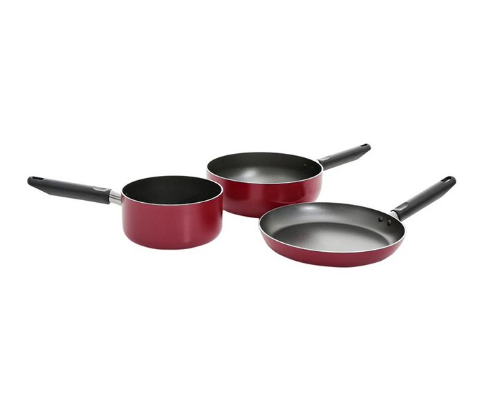 Prestige PR21232 5 Pieces Classique Non-Stick Cookware Set, Red - Zoom Image 3