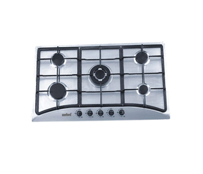 Sanford SF5453GC Stainless Steel Five Burner Gas Hob with FSD - Zoom Image