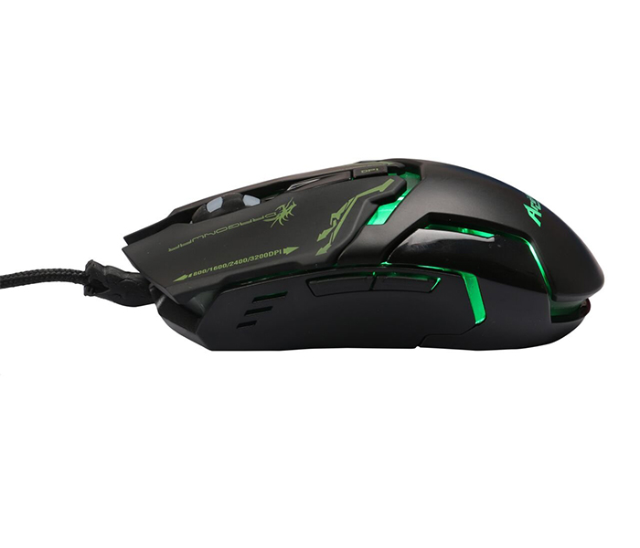 Dragon War G10 Aries 3200 DPI Gaming Mouse - Black - Zoom Image 2