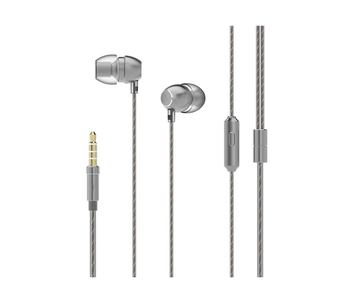 iends IE-HS444 In-Ear Metal Noise Reducing Earphone - Silver - Zoom Image 1