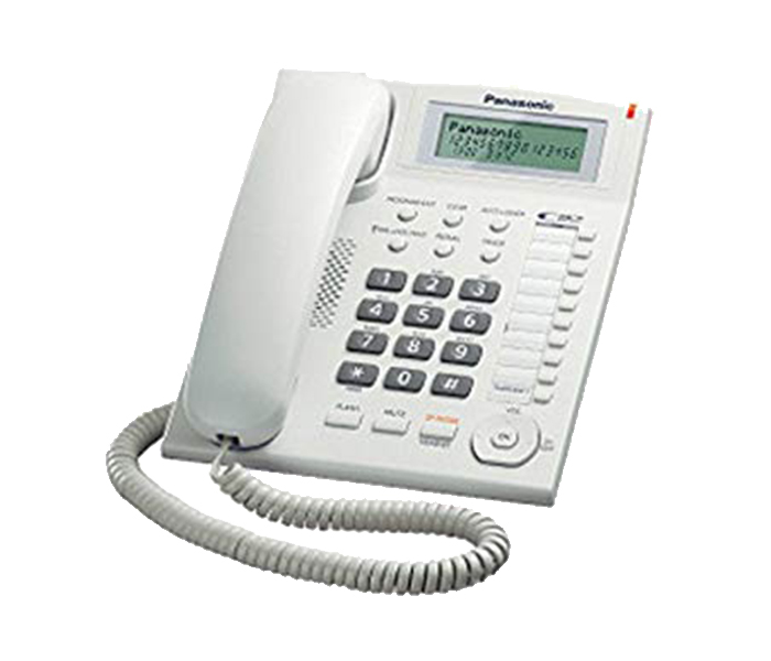 Panasonic KX-TS880MX Integrated Single Line Telephone - White - Zoom Image 1