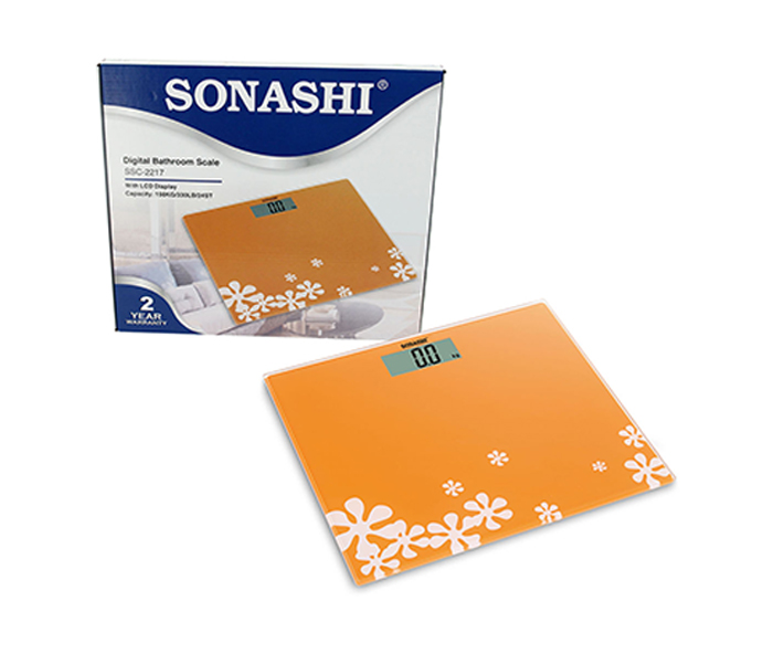 Sonashi SSC-2217 Digital Bathroom Scale, Orange - Zoom Image 3