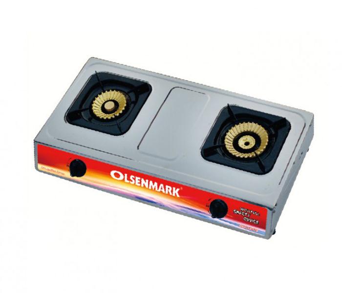 Olsenmark OMK2190 Stainless Steel Double Burner Gas Stove - Zoom Image