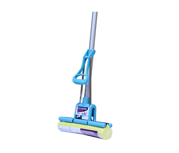 Cleano ci-2210 PVA Sponge Aluminum Fork Double Squeeze Roller Mop - 27 CM - Zoom Image 1