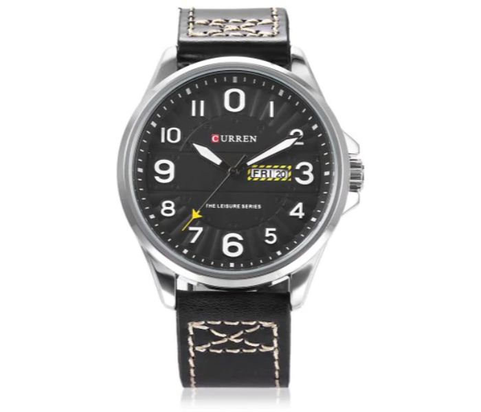 Curren 8269 Analog Quartz Watch For Men Black - Zoom Image 3