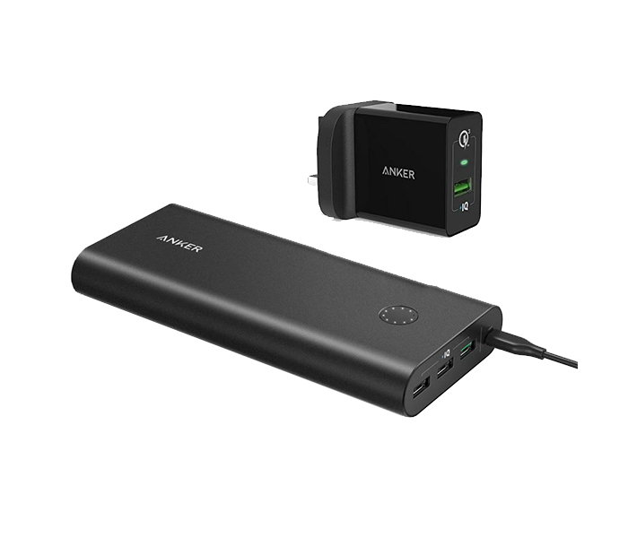 Anker B1374K11 26800mAh Powercore Powerbank & Quick Charge 3.0 Charger - UK, Black - Zoom Image 6