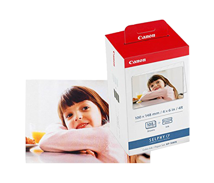 Canon KP-108IN Color Ink And Paper Set - White - Zoom Image 1