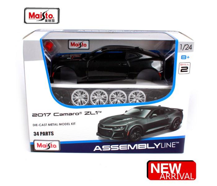 Maisto 39512 Special Edition Assembly Line  1:24  2017 Chevrolet Camaro Zl1 (Model Kit)  Grey - Zoom Image