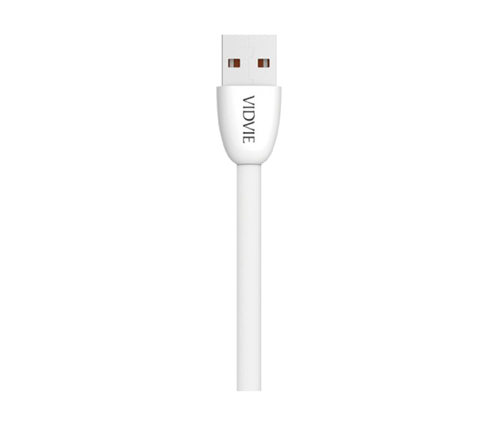 Vidvie CB-411 Data Cable for Smartphone - 1 Meter, White - Zoom Image 1