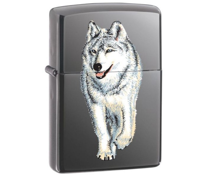 Zippo 769 Wolf Lighter Grey and White - Zoom Image