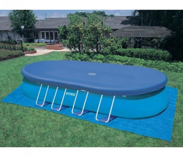 Intex ZX-26194 610 x 366 x 122CM Oval Frame Swimming Pool - Zoom Image 1