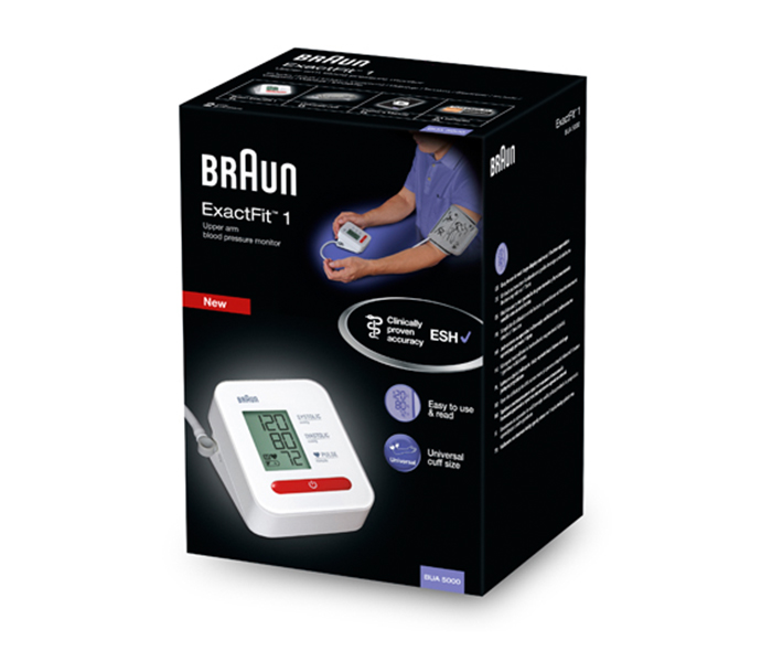 Braun BUA-5000 ExactFit 1 Upper Arm Blood Pressure Monitor - Zoom Image 1