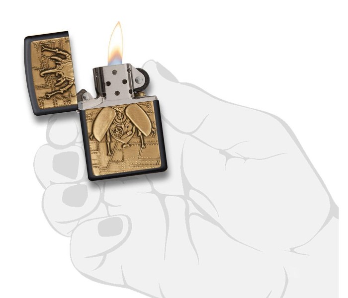 Zippo 29567 Steampunk Beetle Lighter Black and Gold - Zoom Image 2