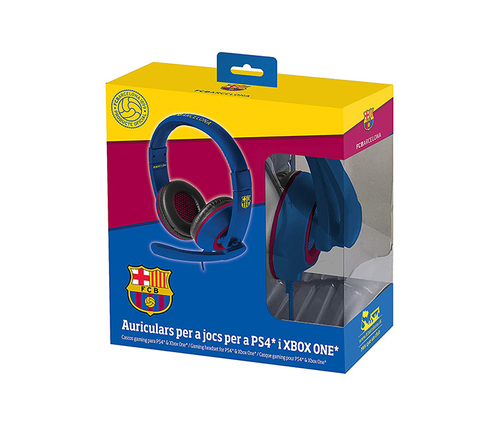 FC Barcelona FC-PS4 Gaming Headset for PS4 & Xbox-One - Blue & Black - Zoom Image 5