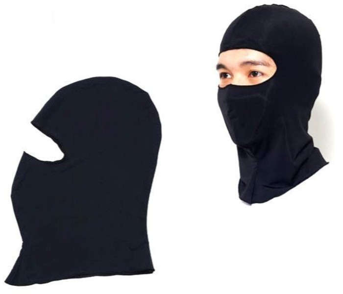 Cotton Full Face Neck Guard Masks CFFNGMB4 Black - Zoom Image 1