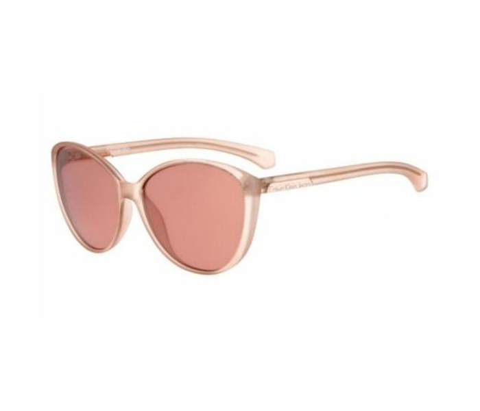 Calvin Klein CKJ784S 603 Oval Light Pink Frame & Brown Gradient Mirrored Sunglasses for Women - Zoom Image