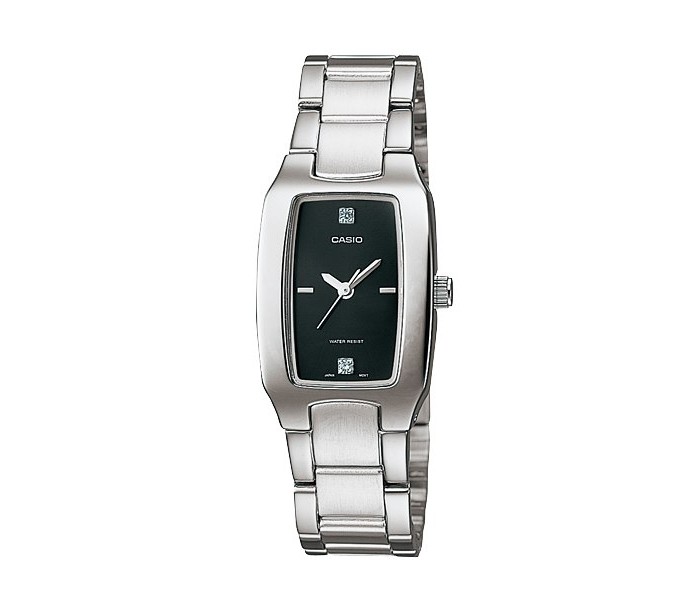 Casio LTP-1165A-1C2DF (CN) Womens Analog Watch Silver and Black - Zoom Image