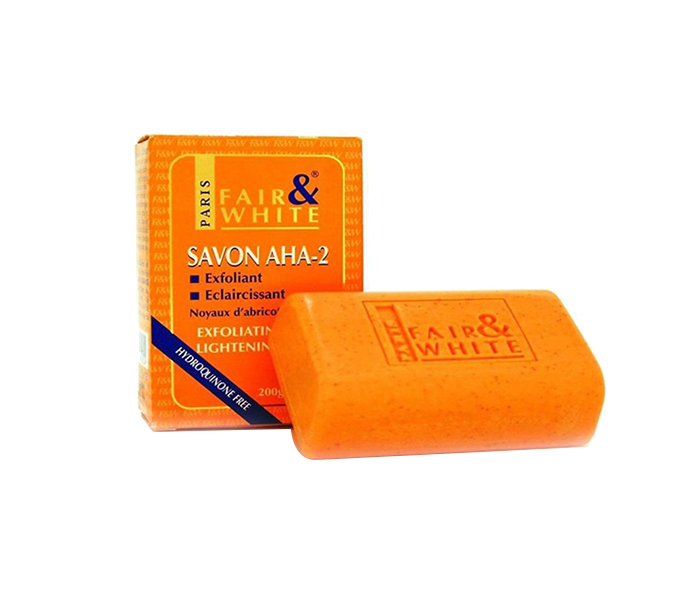 Fair & White N13771196A Savon AHA-2 Exfoliating Soap - Orange, 200g - Zoom Image