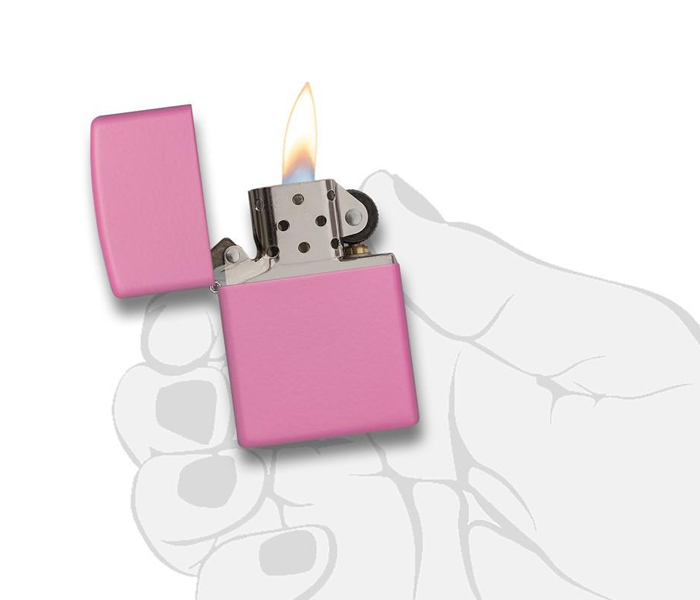 Zippo 238 Regular Matte Lighter Pink - Zoom Image 2