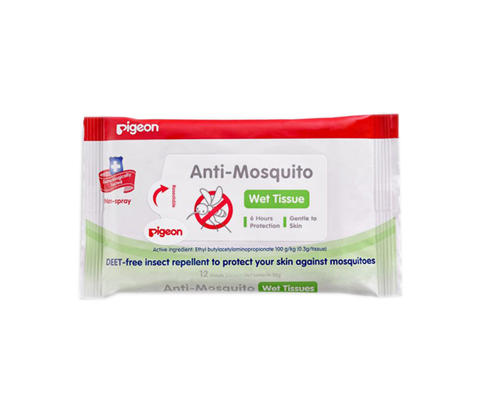 Pigeon N11583555A Anti Mosquito Wipes - White - Zoom Image 1