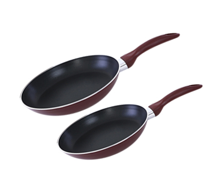 Royalford RF1754-FP  2 Pieces Fry Pan Set - Maroon - Zoom Image 3