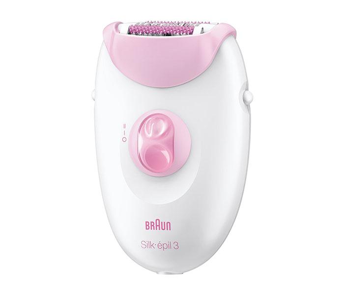 Braun SE 3370 Leg & Body Cordless Epilator - White & Pink - Zoom Image 1