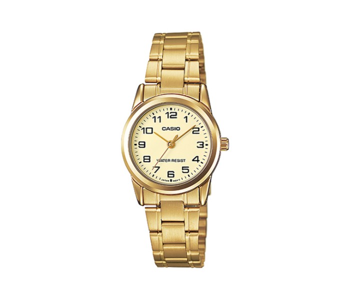 Casio LTP-V001G-9BDF Womens Analog Watch Gold - Zoom Image