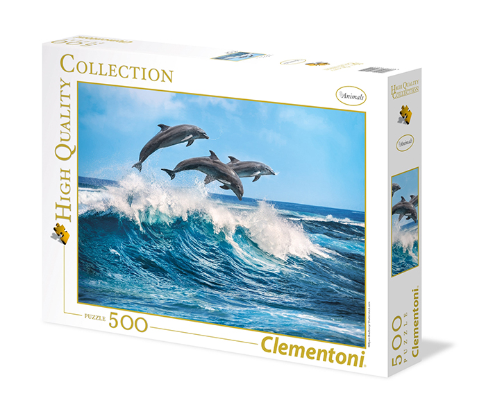 Clementoni 35055 Dolphins Adult Puzzle - 500 Pieces - Zoom Image 1