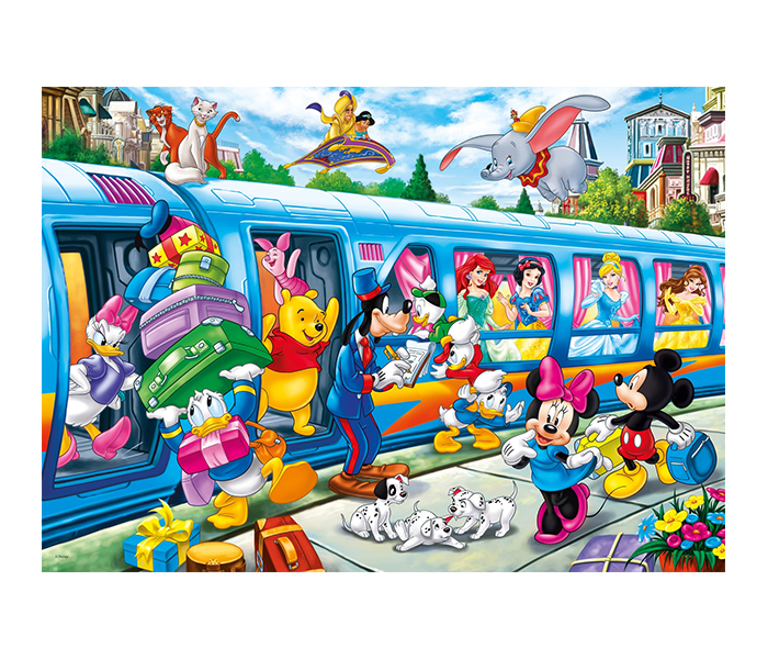 Clementoni 24464 Disney Super Colour Maxi Train Children Puzzle - 24 Pieces - Zoom Image 1