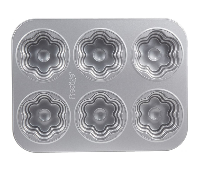 Prestige PR46638 Bakemaster 2 Flower Cakelette Pan, Grey - Zoom Image 2