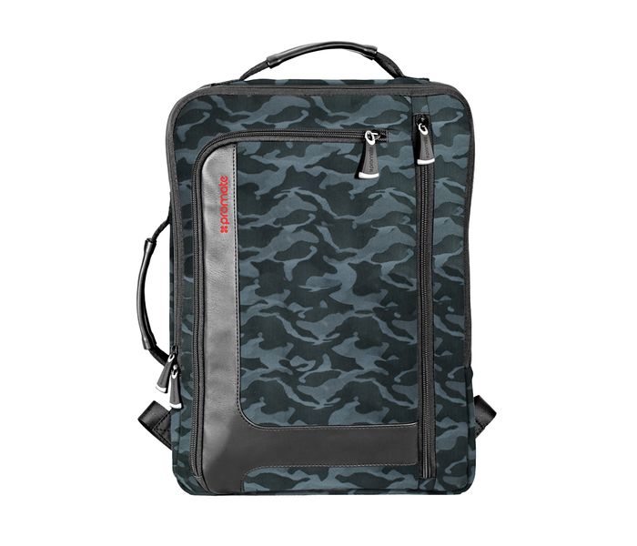 Promate Quest-BP 15.6 inch Travel Laptop Backpack with Multiple Pockets, Camouflage - Zoom Image 5