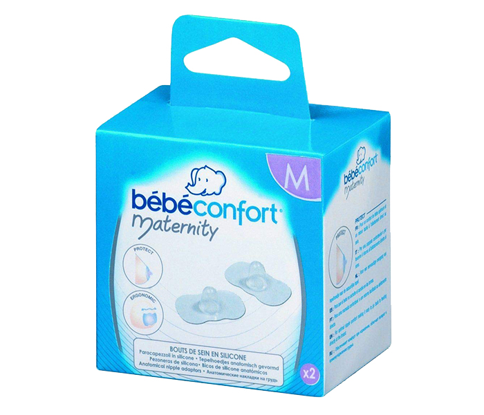 Bebe Confort 32000036 Silicone Nipple Shields - Medium, 2 Pieces - Zoom Image 1