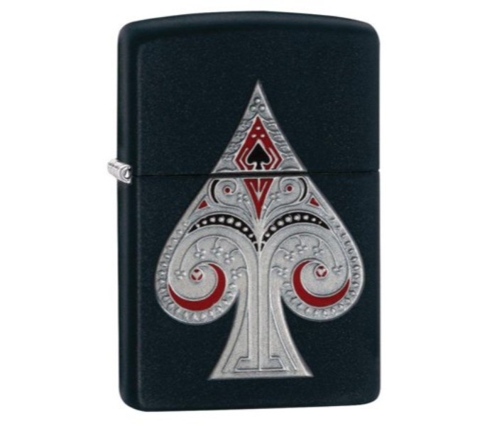 Zippo 29491 218 Spade Emblem Lighter Black and Silver - Zoom Image