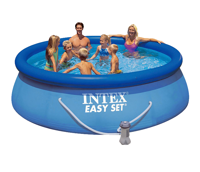 Intex ZX-56932 366 x 76CM Inflatable Round Shape Easy Pool - Blue - Zoom Image