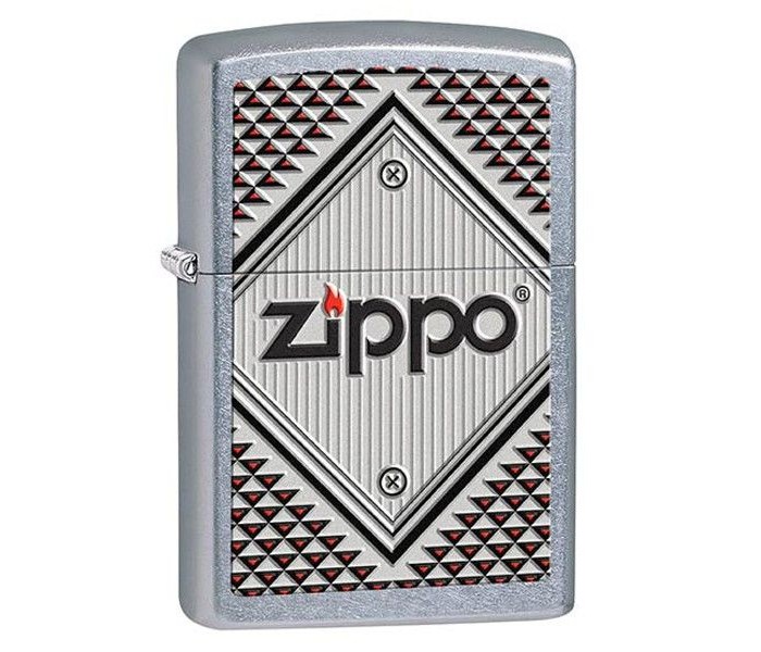 Zippo 28465 Red And Chrome Lighter Black & Silver - Zoom Image