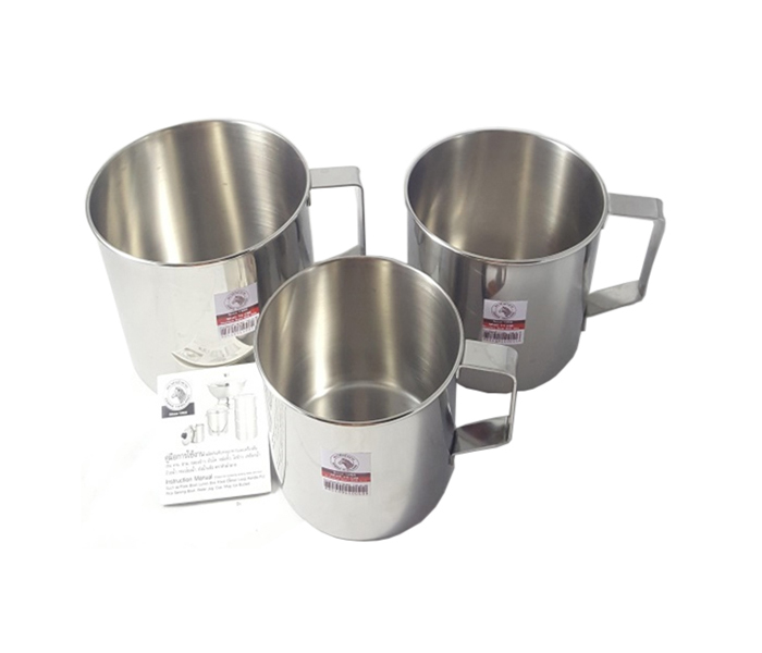 Zebra ZE-110009 Stainless Steel 9 cm Mug Silver - Zoom Image