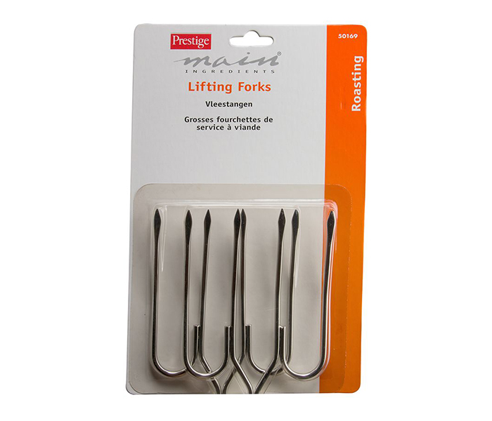 Prestige PR50169 2 Pieces Lifting Fork Set, Silver - Zoom Image 2