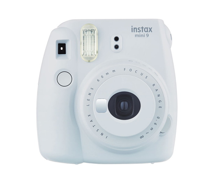 Fujifilm Instax Mini 9 Instant Camera with 10x2 Mini Film - Smoky White - Zoom Image 1