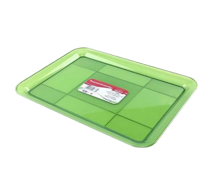 Royalford RF7165 Plastic Transparant Series Tray - Green - Zoom Image