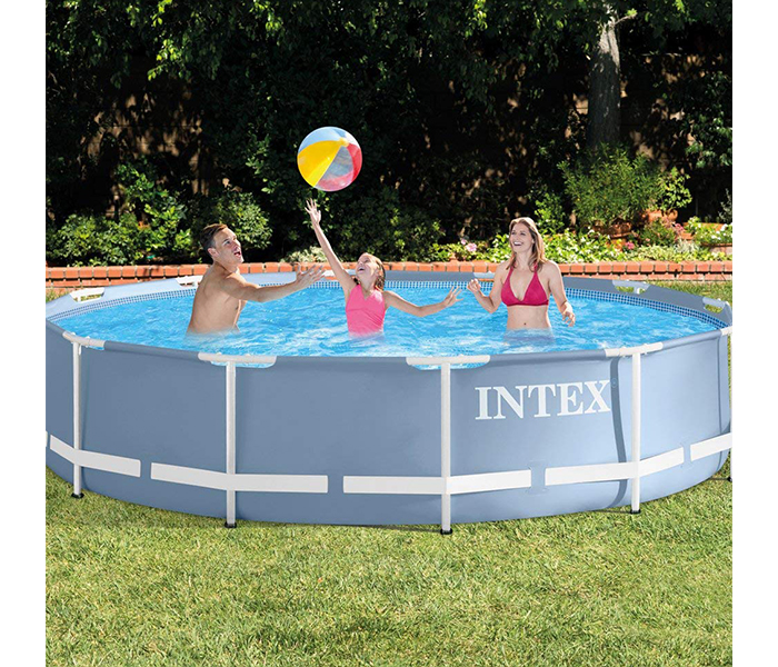 Intex ZX-28710 366 x 76CM Prism Frame Round Swimming Pool - Zoom Image 1