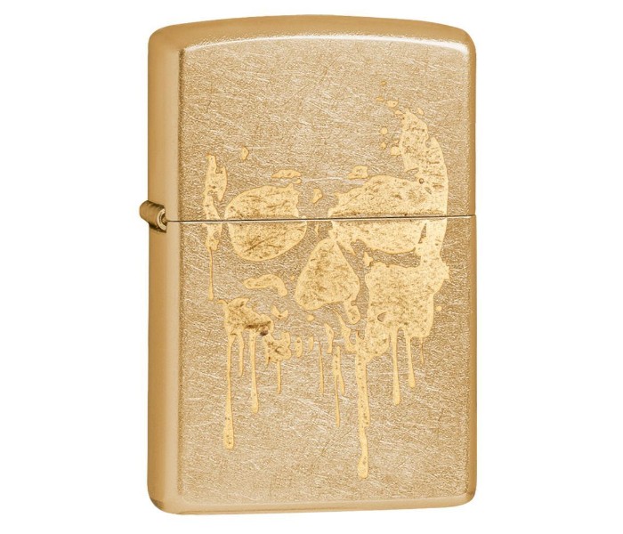 Zippo 29401 207 Grunge Skull Lighter Gold - Zoom Image 3