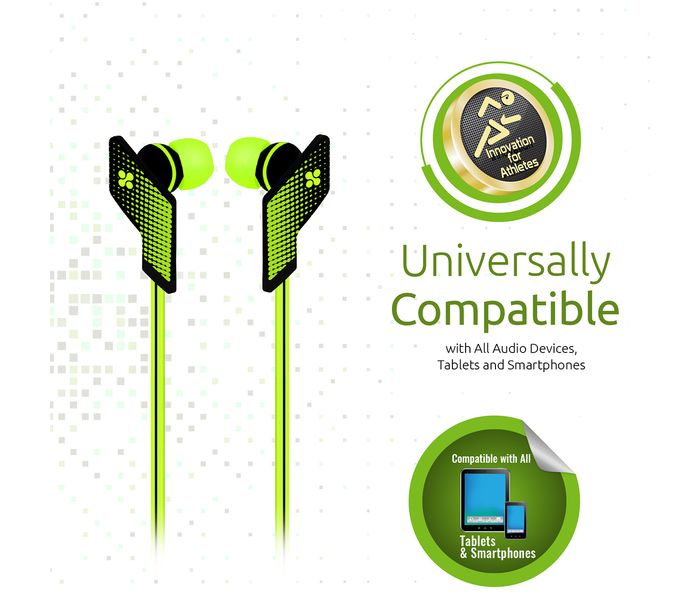 Promate Swank Ergonomic Comfort Fit Stereo Headset with Noise Isolation, Green - Zoom Image 4