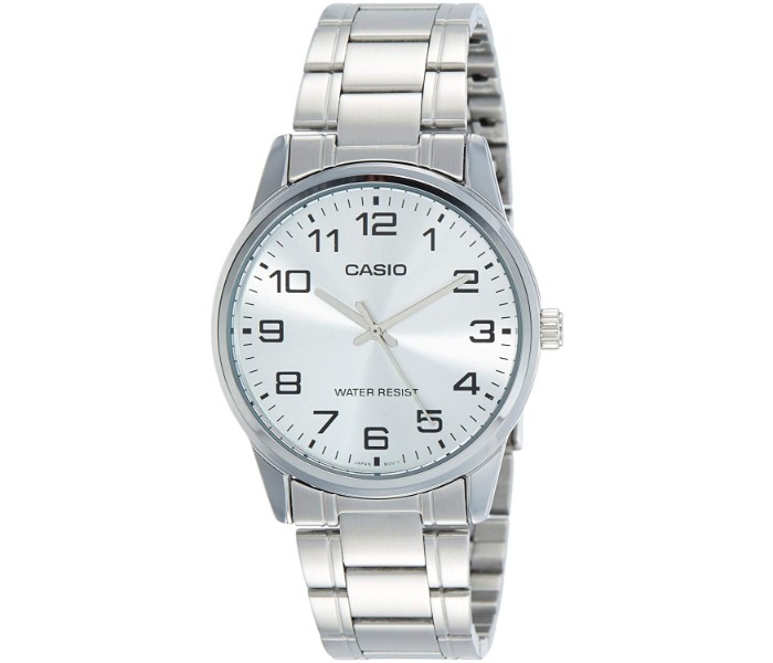 Casio MTP-V001D-7BUDF Mens Analog Watch White and Silver - Zoom Image 3