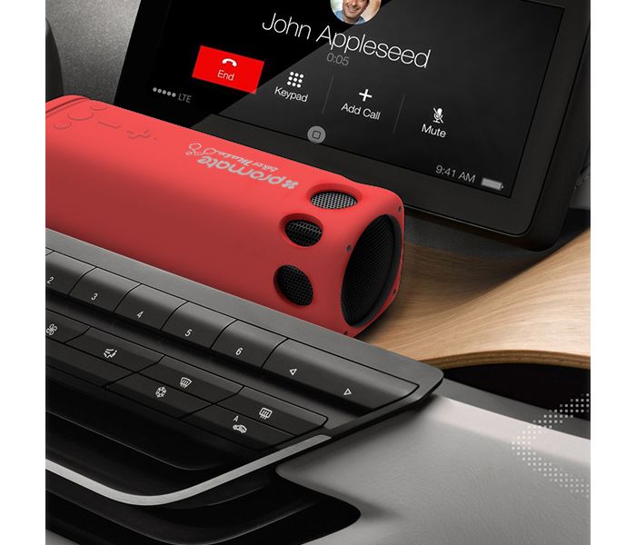 Promate Bikermate Rugged Wireless Speaker with Mount - Red - Zoom Image 5